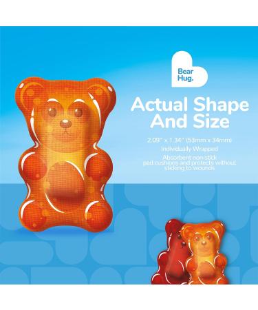 BioSwiss Gummy Bear Shaped Bandages 24ct - Fun First Aid Kit Supplies for Kids - Buy Online on GoSupps.com