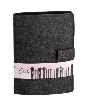 Chali 18-Piece Make-Up Brush Set with Bag | Professional Cosmetics Brushes for Foundation Eyeshadow Powder Blender Concealer & Eyebrows - International Shipping Available - Buy Online on GoSupps.com
