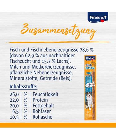 Buy Vitakraft Salmon Dog Snacks - Fish Stick Treats 50 Pack (15g Each) | Premium Quality for Happy Dogs - International Shipping Available - Buy Online on GoSupps.com