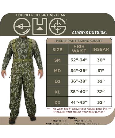 EHG Elite Piedmont Waterproof Camo Hunting Bib Pant - Mo Break Up Country - XL - Buy Online on GoSupps.com