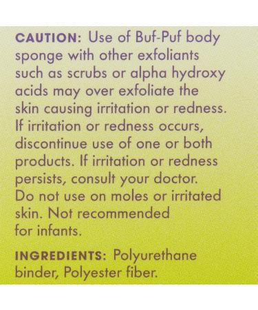Buf-Puf Double Sided Body Sponge - Exfoliating and Cleansing Sponge - Buy Online on GoSupps.com