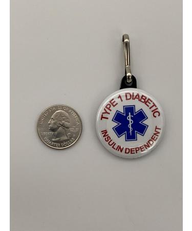 Type 1 Diabetic Insulin Dependent Medical Zipper Pulls for Emergency - Diabetes Pacemaker Asthma - Buy Online on GoSupps.com