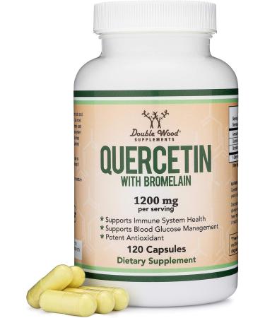 Double Wood Supplements Quercetin and Zinc Bundle - Support Immune System Health (120 Count Quercetin and 300 Count Zinc) - Buy Online on GoSupps.com