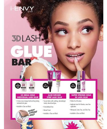 i-ENVY by Kiss 3X Mega Hold Lash Glue - Black | Long-Lasting Individual Lash Adhesive for All-Day Wear | Shop Now - Buy Online on GoSupps.com