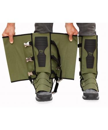 Pike Trail Snake Gaiters Leg Guards for Snake Bite Protection Olive Drab