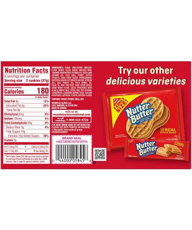 Nutter Butter Fudge Covered Peanut Butter Sandwich Cookies 7.9 oz - Delicious Treat for Peanut Butter Lovers - Buy Online on GoSupps.com
