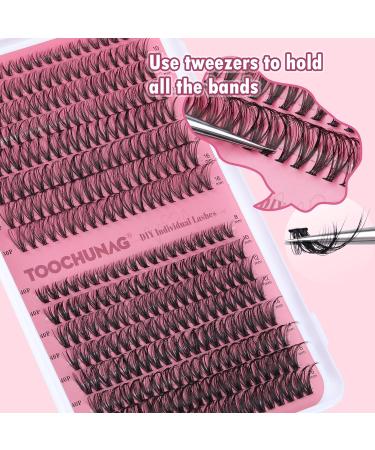 TOOCHUNAG Cluster Lashes 30D+40D - 320pcs Russian Wispy Eyelash Clusters | DIY Eyelash Extensions - Buy Online on GoSupps.com