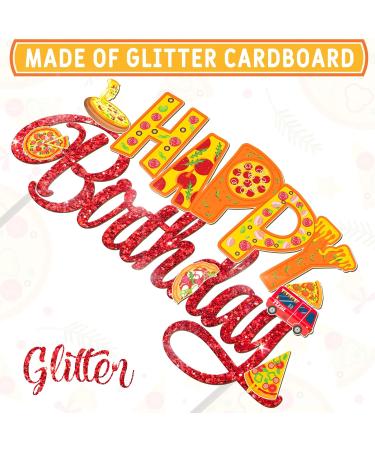 Pizza Theme Birthday Party Cake Topper Red - Buy Online on GoSupps.com