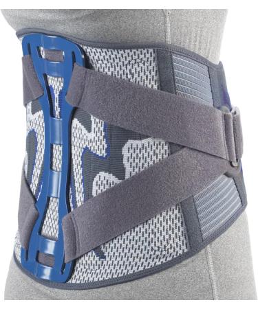 Lumbosacral Back Splint - Theratex Spinal Maximum Support Medium Rigid Gray - International Shipping Available - Buy Online on GoSupps.com