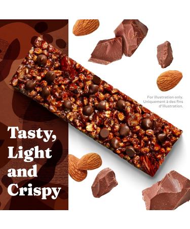 Simply Protein - Dark Chocolate Almond Crispy Bars - Plant Based Protein Bars - Low Carb Low Sugar High Fibre - 13g Protein 2g Sugar 7g Fibre - Vegan Gluten Free Non GMO Kosher - 4 Bars Dark Chocolate Almond 4 Count (Pack of 1) - Buy Online on GoSupps.com