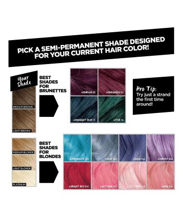 L'Oreal Paris Colorista Semi-Permanent Midnight Blue Hair Color for Brunettes - Buy Online on GoSupps.com