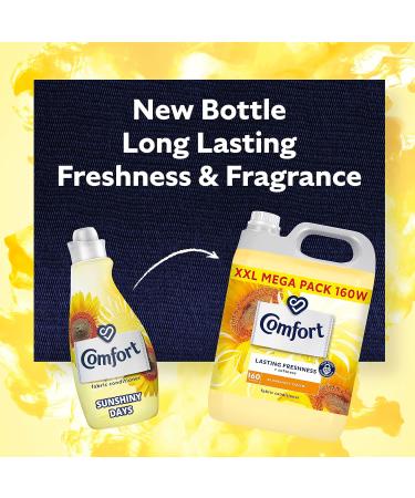 Comfort Sunshiny Days Fabric Conditioner - 4.8L (160 Washes) Orange - Long-lasting Freshness for 100 Days - Pack of 1 - Buy Online on GoSupps.com