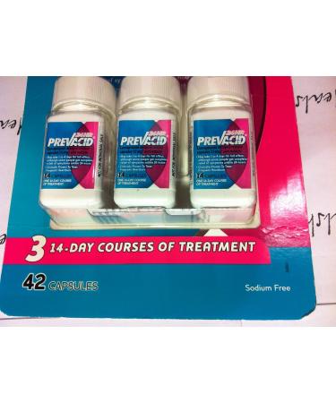 Prevacid 24hr Capsules 42ct - Pack of 3 (14 Count per Pack) | Fast Heartburn Relief - Buy Online on GoSupps.com