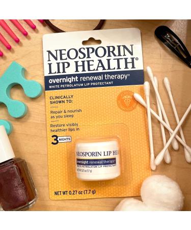 Neosporin Overnight Lip Health Renewal Therapy 0.27 oz - Moisturize & Heal Lips | Buy Internationally - Buy Online on GoSupps.com