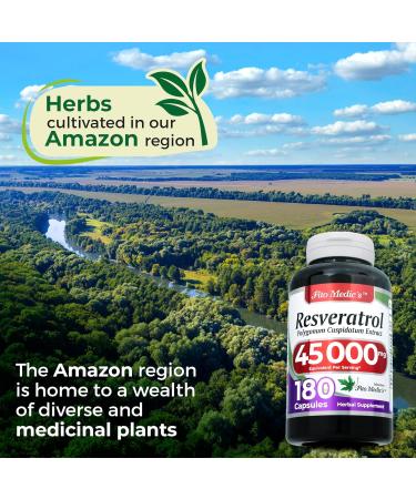 FITO MEDIC'S Lab | Resveratrol | Resveratrol Supplements | Resveratrol Capsules 450 mg 100:1 per 3-Capsule Serving | 180 Caps 180 Count (Pack of 1) - Buy Online on GoSupps.com