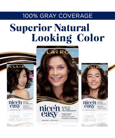 Clairol Nice'n Easy 5N Medium Neutral Brown Hair Dye - Pack of 3 - Buy Online on GoSupps.com