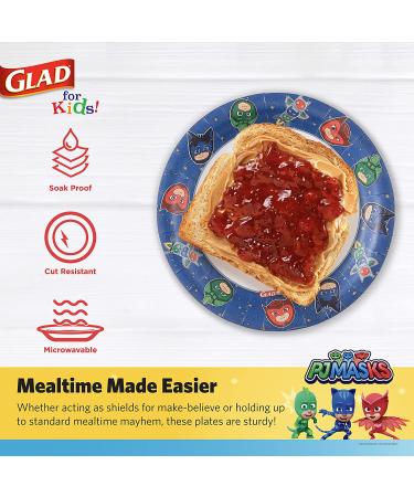 Glad for Kids 7 inch PJ Masks Space Paper Plates - 20 Ct | Disposable & Heavy Duty Paper Plates with Space Design | Soak Proof & Cut Resistant for Everyday Use - Buy Online on GoSupps.com