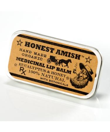 3 Pack Medicinal Lip Balm By Honest Amish- All Natural Herbal Remedy