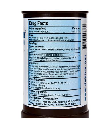 Dakin's Solution Full Strength Wound Cleanser 16 oz. - Twist Cap Bottle - Buy Online on GoSupps.com