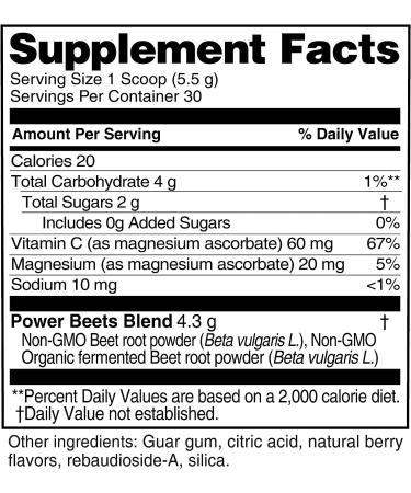 Healthy Delights Nature Fuel Power Beets - Super Concentrated Non-GMO Beet Juice Powder - Acai Berry Pomegranate Flavor - 30 Servings - Buy Online on GoSupps.com