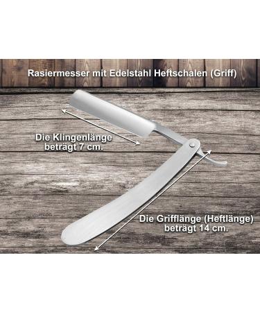 Beginner Shaving Set | Stainless Steel Razor Solingen Paste & Extra Wide Leather Strop | Premium 3-Piece Kit for Smooth Shaves - Buy Online on GoSupps.com