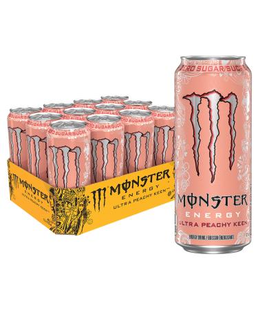 Monster Energy Ultra Peachy Keen 473mL Cans Pack of 12