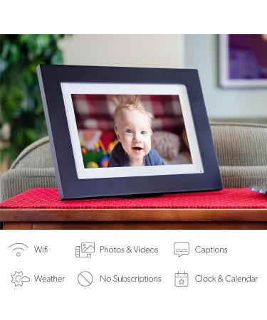 Photoshare 10 WiFi Digital Picture Frame | 8GB | 10.1 HD Touchscreen | Easy Setup | No Fees | Black Wood Frame - Buy Online on GoSupps.com