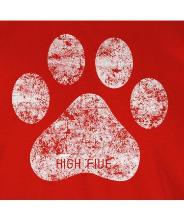 Shirtracer High Five Dog Paw T-Shirt for Men - Perfect Gift for Dog Owners - Available in 3XL and Large Sizes - Buy Online on GoSupps.com