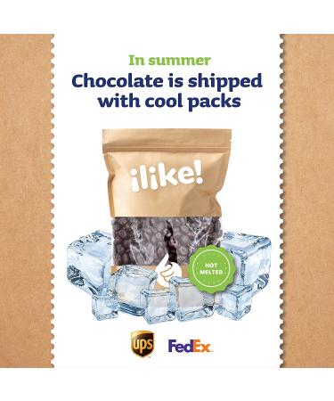 iLike No Sugar Added Dark Chocolate Covered Almonds Candy - Keto Friendly - 2lb Bag | Sugar Free Dark Chocolate Almonds - Buy Online on GoSupps.com