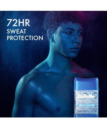 Gillette Men's Cool Wave Scent Clear Gel Antiperspirant Deodorant 2.85 oz (Pack of 3) - Buy Online on GoSupps.com