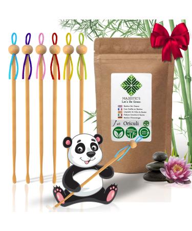 Oriculi Bamboo 6 x AAA+ - Environmentally friendly ear treatment for lifelong use to replace the cotton stick
