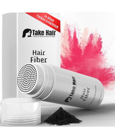Take Hair I for Women Rain and Wind Resistant 25g Loose Hair for Thickening Hair Powder for Hair Loss and Bleaching Hair (Black)