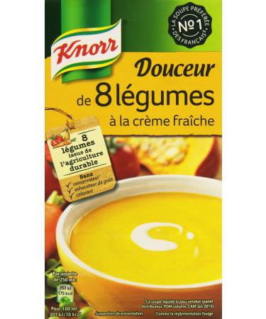 Knorr 8 Vegetable Smooth Soup with Crème Fraîche - 1L Brick