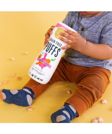 Serenity Kids 6+ Months Grain Free Puffs - Pack of 6 - Carrot & Beet - 1.5 Oz. - Buy Online on GoSupps.com