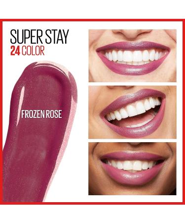 Maybelline Super Stay 24 2-Step Liquid Lipstick Makeup - Frozen Rose Mauve Pink & Steady Red - Long Lasting & Highly Pigmented - Pack of 1 - Buy Online on GoSupps.com
