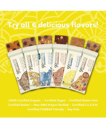 GoMacro Organic Vegan Mini Snack Bars - Lemon + Lemon 0.90oz (24 Count) - Buy Online on GoSupps.com