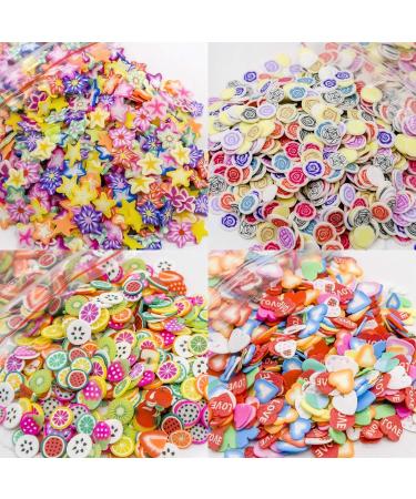 TOAOB 8000pcs Cute Mixed Pattern Fimo Nail Art Slices - Colorful and Fun Decorations - Buy Online on GoSupps.com