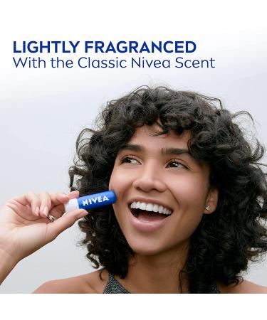 NIVEA Moisture Lip Care Balm Stick with Shea Butter, Jojoba Oil & Avocado Oil 0.17 Oz (Pack of 4) - Buy Online on GoSupps.com