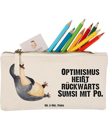 Mr. & Mrs. Panda Size S Small Penguin Laugh Makeup Bag | Funny Cosmetic Case Gift & Feather Folder for Cosmetics - Buy Online on GoSupps.com
