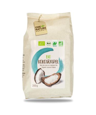 ONE NATURE organic ORGANIC coconut flakes pack of 6 (6 x 200 g) - Buy Online on GoSupps.com
