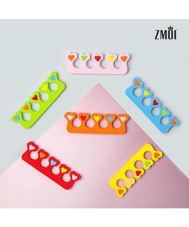 Kids' Premium Colorful Heart Toe Separators - Set of 24 - Super Soft & Durable - Buy Online on GoSupps.com