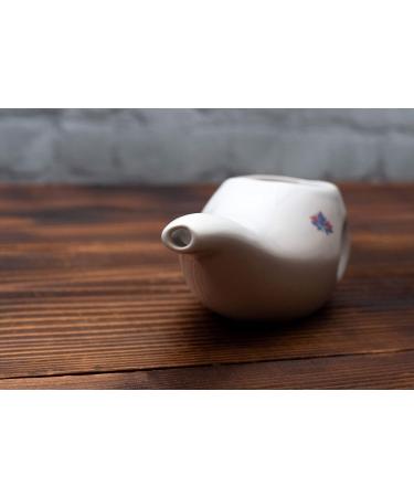 Ergonomically Designed Hand-made Ceramic Neti Pot - Sattvic Path | Clay Brown - Buy Online on GoSupps.com