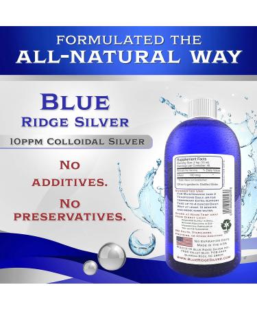 10 PPM Colloidal Silver 16 oz - Natural Immune Support Supplement for Health | Shop Worldwide - Buy Online on GoSupps.com
