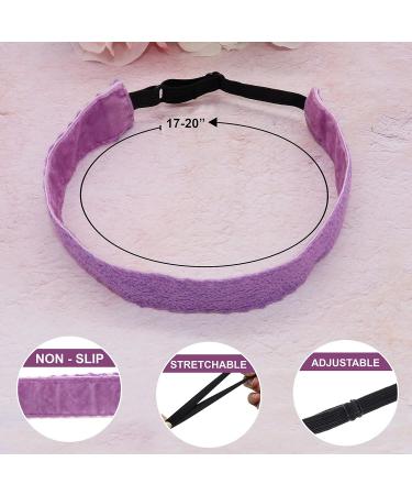 FROG SAC 5 Lace Headbands for Girls - Adjustable Non-Slip Elastic Headwraps - Cute Hair Accessories for Kids - Pastel Lacy Design - Birthday Party Favors - Buy Online on GoSupps.com