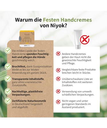 Niyok Firm hand cream "Vitamina" (50g) Moisturizing hand cream with vitamin E Fast absorption Natural hand cream For dry hands Plastic and free - Buy Online on GoSupps.com