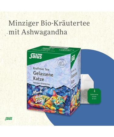 Salus Salus - Powerful animal tea - Cat left - 1 x 15 filter bags (28.5 g) - mint tea mi Ashwagandha - organic - Buy Online on GoSupps.com