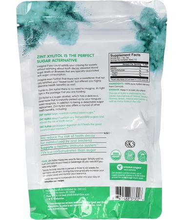 Zint Organic Xylitol Nature's Sweetener 16 oz (454 g) - Buy Online on GoSupps.com