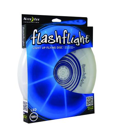 Nite Ize Flashflight LED Light Up Flying Disc Replaceable Batteries Blue