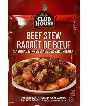 Club House Dry Sauce/Seasoning/Marinade Mix Beef Stew 43g Case Pack 12 Count Beef Stew 43 g (Pack of 12) - Buy Online on GoSupps.com