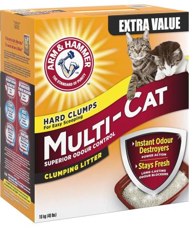 ARM & HAMMER Multi-Cat Litter Superior Odour Control 18-kg - Buy Online on GoSupps.com
